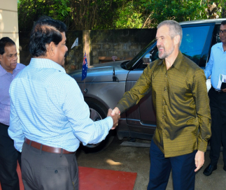 Australian High Commissioner Visits NPP Office in Jaffna, Holds Talks with Minister Ramalingam Chandrasekar