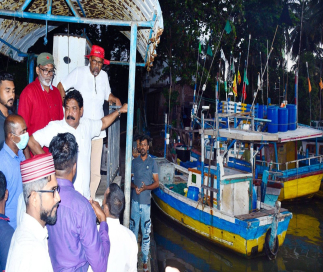 Rs. 1,300 million allocated for full development of Valachchenai Fishery Harbour: Minister Ramalingam Chandrasekar on inspection tour