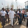 Current Minister - Hon. Minister Douglas Devananda inspects fishery harbors in the Southern Province