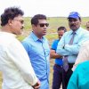 Current Minister - Observation visit on proposed freshwater aquaculture park in Vedithaltivu, Mannar District.